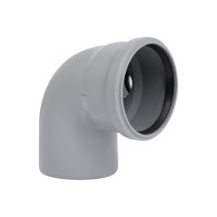 Колено для внутренней канализации с отводом d110х110х50/90°/right (7397)