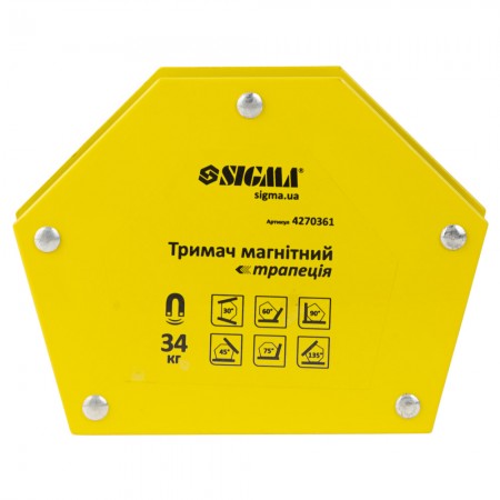 Тримач Магнітний Трапеція 34Кг 105×65×65×45 мм (30,45,60,90,75,135°) (4270361) Тримач Магнітний Трапеція 34Кг 105×65×65×45 мм (30,45,60,90,75,135°) (4270361)