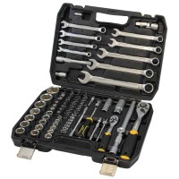 Набор 82 шт Насадок Торцевых И Биты 1/4",1/2"/Crv/Кейс (6001551)
