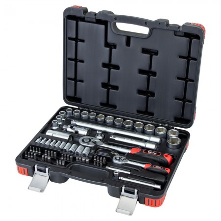 Набор 72 шт Насадок Торцевых И Бит 1/4",1/2"/Crv /Кейс (6003112)