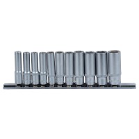 Набор 11 шт Насадок Шестигранных Удлиненных 1/4"/На Планке/Crv (6003411)