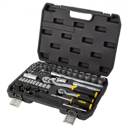 Набор 72 шт Насадок Торцевых И Бит 1/4",1/2"/Crv/Кейс (6003741)