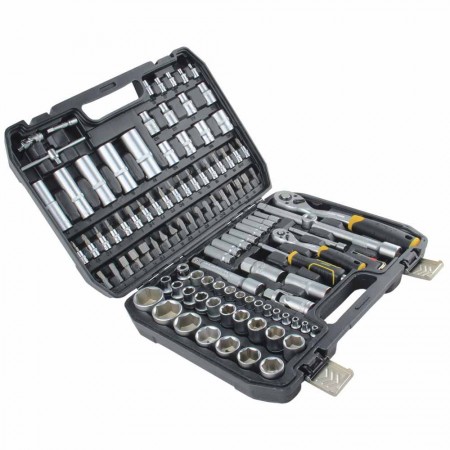 Набор 110 шт Насадок Торцевых И Бит 1/4",1/2"/Crv/Кейс (6003771)