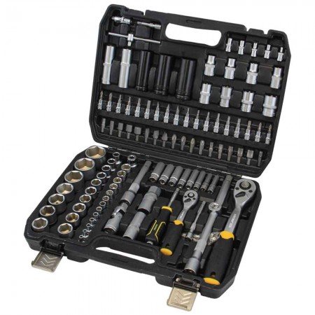 Набор 114 шт Насадок Торцевых И Бит 1/4",1/2"/Crv/Кейс (6003781)