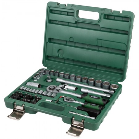 Набор 72 шт Насадок Торцевых И Бит 1/4"-1/2"/CrV  (6004245)