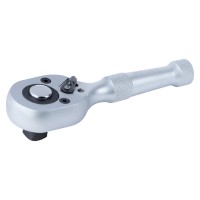 Ключ-Трещотка Укороченная 1/2"/140 mm/45T/Crv/Металлическая Ручка (6050231)