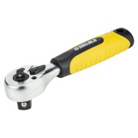 Ключ-Трещотка 2-х сторонняя 1/4"-1/2"/145 mm/72T/Crv/Укороченная (6050251)