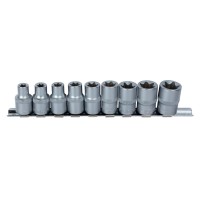 Набор Насадок 9 шт Torx 1/2"/На Планке/Crv (6086961)