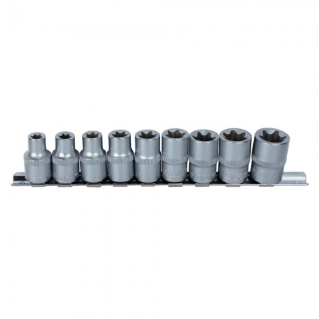 Набор Насадок 9 шт Torx 1/2"/На Планке/Crv (6086961)