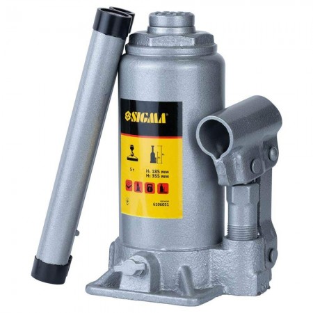 Пляшковий Гідравлічний Домкрат Standard/5т/H 185-355mm (6106051) Пляшковий Гідравлічний Домкрат Standard/5т/H 185-355mm (6106051)
