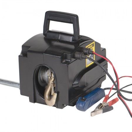Лебідка Автомобільна Електрична Переносна 12V/4m/900Кг (6130011) Лебідка Автомобільна Електрична Переносна 12V/4m/900Кг (6130011)