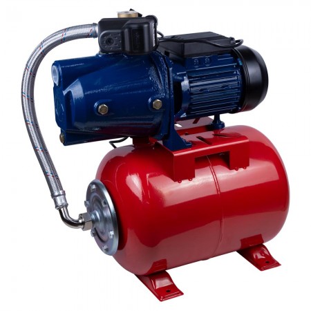 Станция водоснабжения/1.1 кВт/Hmax 52m/Qmax 70 l/min /самовсасывающий насос/бак 24л (775038/24)