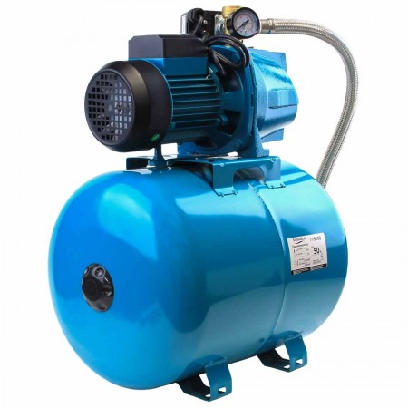 Станция водоснабжения/1.1кВт/Hmax 48m/Qmax 85 l/min /самовсасывающий насос/бак 50л (775084/50) Станция водоснабжения/1.1кВт/Hmax 48m/Qmax 85 l/min /самовсасывающий насос/бак 50л (775084/50)