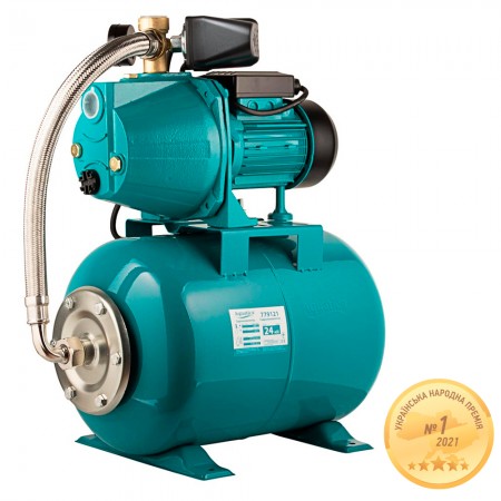 Станция водоснабжения/0.75 кВт/Hmax 48m/Qmax 55 l/min /самовсасывающий насос/бак 24л (775092/24)