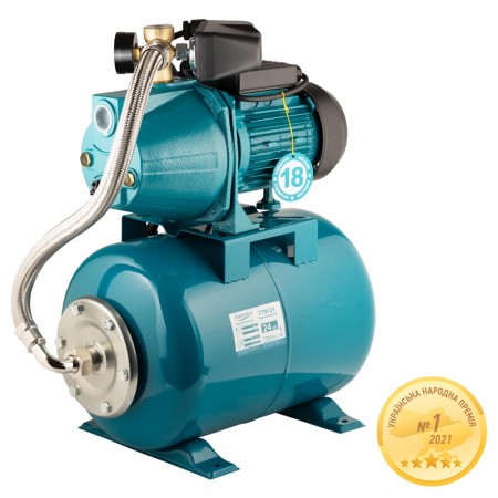 Станция водоснабжения/1.1 кВт/Hmax 55m/Qmax 60 l/min /самовсасывающий насос/бак 24л (775093/24)