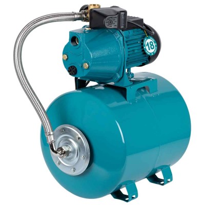 Станция водоснабжения/1.1 кВт/Hmax 55m/Qmax 60 l/min /самовсасывающий насос/бак 50л (775093/50)