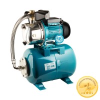 Станція водопостачання/1.1 кВт/Hmax 50m/Qmax 60 l/min /самовсмоктувальний насос нержавіюча сталь/бак 24л (775098/24)