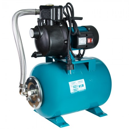 Станция водоснабжения/0.6 кВт/Hmax 35m/Qmax 50 l/min /пластик самовсасывающий насос/бак 24л (775306/24)