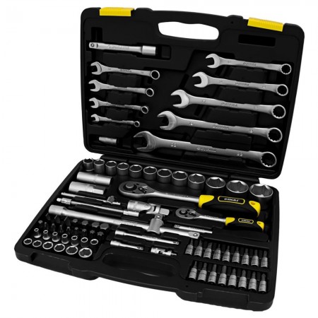 Набір 82 шт Насадок Торцевих І Біт 1/4", 1/2"/Crv/Taiwan/Кейс (TR6001021)