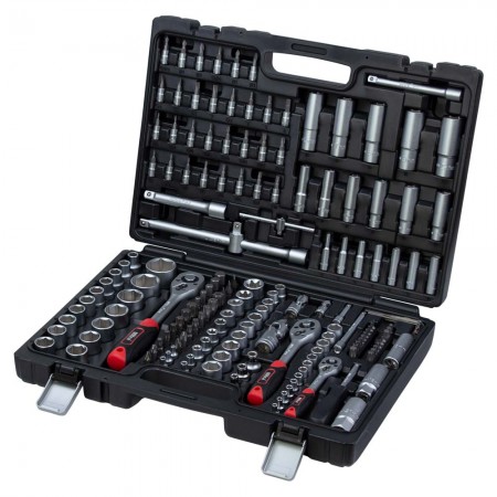 Набір 172 шт Насадок Торцевих І Біт 1/4",3/8",1/2"/Crv/Кейс (TR6003232) Набір 172 шт Насадок Торцевих І Біт 1/4",3/8",1/2"/Crv/Кейс (TR6003232)