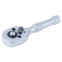 Ключ-Трещотка С Металлической Ручкой 1/4"/90 mm/45T/Crv/Укороченная (TR6050211)