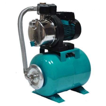 Станция водоснабжения/0.6 кВт/Hmax 35m/Qmax 50 l/min /самовсасывающий насос нержавеющая сталь/бак 24л (TR775315/24)