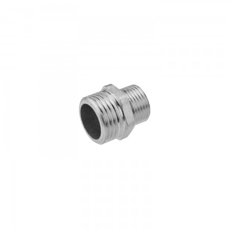 Ніпель перехідний посилений LexLine 1/2 "х3/8" ЗЗ нікельований НК0540-Вн