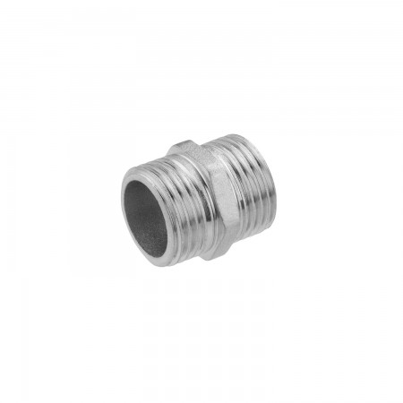 Ниппель усиленный LexLine 1/2" НН никелированный НК0501-Вн