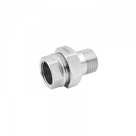 Сгон-американка прямая Karro 1/2" ВН никелированная KR-3102