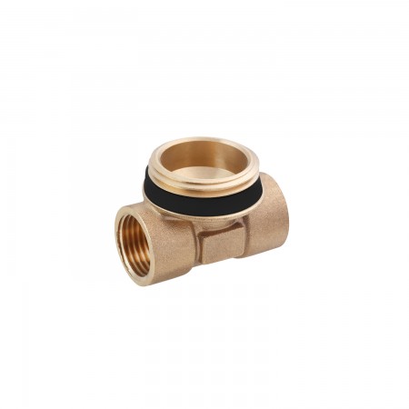 Тройник для коллектора Karro 1/2"x1"x1/2" ВНВ латунный KR-17038