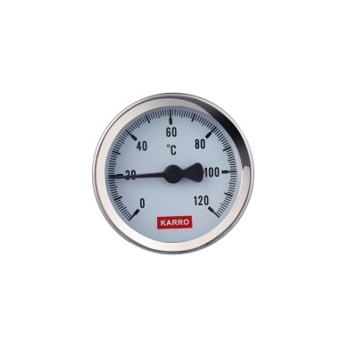 Термометр Karro 1/2" 50 мм 120°С KR-1039 Термометр Karro 1/2" 50 мм 120°С KR-1039