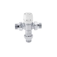 Смесительный термостатический кран Karro 3/4" ННН никелированный KR1081