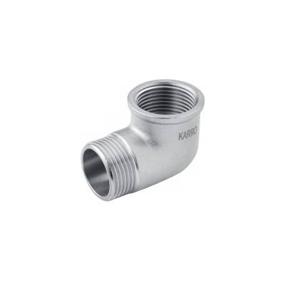 Уголок Karro 1/2" ВН никелированный KR-3212 Уголок Karro 1/2" ВН никелированный KR-3212