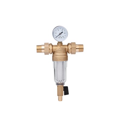 Фильтр самоочищающийся Karro 3/4" НН прозрачный, латунный KR-88044