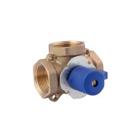 Трехходовой ручной кран Karro 1 1/4" ВВВ латунный KR-4100