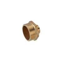 Ниппель переходной усиленный LexLine 1 1/4"х1/2" НН латунный УК0514-В