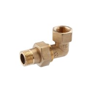Згін-американка кутова посилена LexLine 1/2" ВЗ латунна УК0802-В 