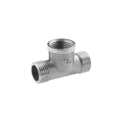 Тройник усиленный LexLine 1/2" НВН никелированный НК0291-Вн Тройник усиленный LexLine 1/2" НВН никелированный НК0291-Вн