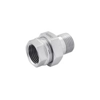 Сгон-американка прямая Karro 1 1/2" ВН никелированная KR-3102