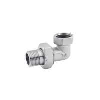 Зганяння-американка кутова Karro 1/2" ВЗ нікельована KR-3103