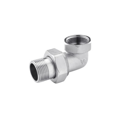 Сгон-американка угловая Karro 3/4" ВН никелированная KR-3103