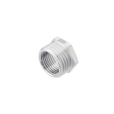 Футорка Karro 1/2"х3/8" НВ никелированная KR-3115 Футорка Karro 1/2"х3/8" НВ никелированная KR-3115