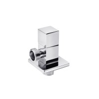 Кран приладовий для підключення Karro 1/2"х1/2" ЗЗ хромований KR-3122