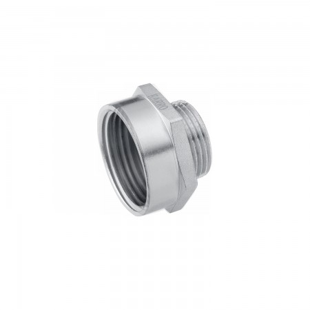 Перехідник Karro 1 1/2"х1" ВЗ нікельований KR-3117