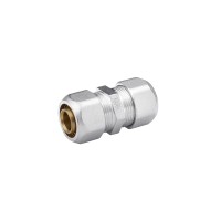 Муфта металопластикова Karro 16х16 нікельована KR-0530