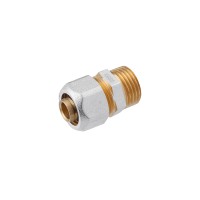 Муфта металопластикова Karro 16х1/2" РЗ нікельована KR-0510