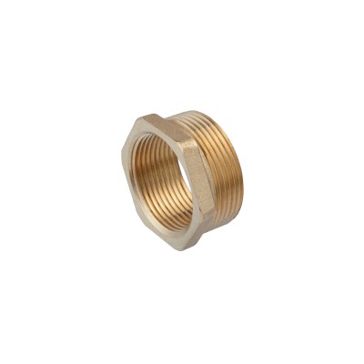 Футорка усиленная LexLine 1 1/2"х1 1/4" НВ латунная УК0723-В Футорка усиленная LexLine 1 1/2"х1 1/4" НВ латунная УК0723-В