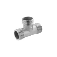 Тройник усиленный LexLine 1" ННН никелированный НК0217-Вн