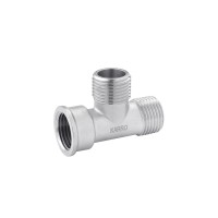 Трійник Karro 1/2" ЗЗВ нікельований KR-3213