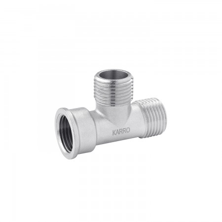 Трійник Karro 1/2" ЗЗВ нікельований KR-3213